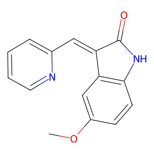 (E)-5-Methoxy-3-(pyridin-2-ylmethylene)indolin-2-one structure