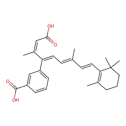 13-cis-12-(3'-Carboxyphenyl)retinoic acid structure