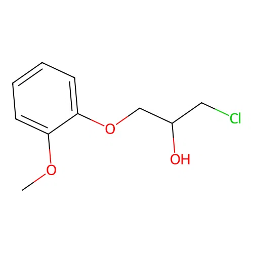 2-Propanol, 1-chloro-3-(2-methoxyphenoxy)- structure