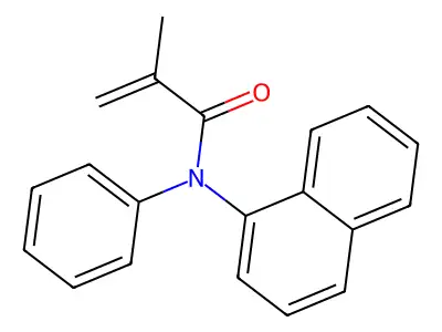 N-(1-Naphthyl)-N-phenylmethacrylamide structure