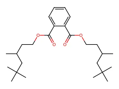 Bis(3,5,5-trimethylhexyl) phthalate structure