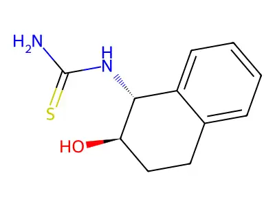 (2-Hydroxy-1,2,3,4-tetrahydronaphthalen-1-yl)thiourea structure