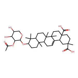 Yiyeliangwanoside IV structure