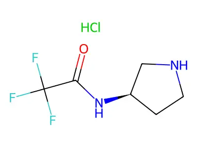3-(Trifluoroacetamido)pyrrolidine Hydrochloride structure