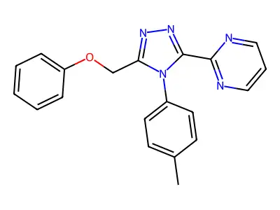 Pyrimidine, 2-(4-(4-methylphenyl)-5-(phenoxymethyl)-4H-1,2,4-triazol-3-yl)- structure