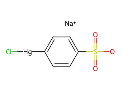 p-chloromercuribenzenesulfonic acid sodium salt structure