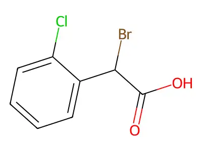 alpha-Bromo-2-chlorobenzeneacetic acid structure