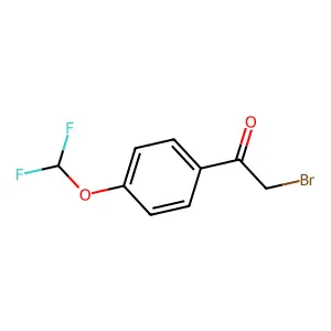 2-Bromo-1-(4-(difluoromethoxy)phenyl)ethan-1-one structure