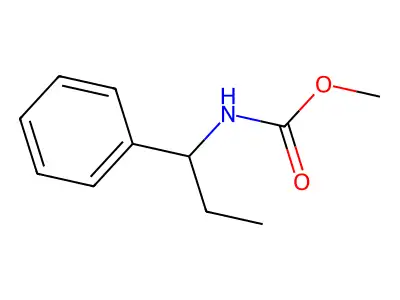 Methyl (1-phenylpropyl)carbamate structure