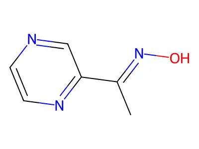 1-(2-Pyrazinyl)-1-ethanone oxime structure