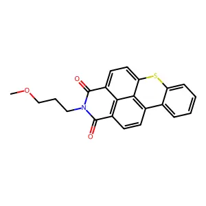 2-(3-Methoxypropyl)-1H-thioxantheno(2,1,9-def)isoquinoline-1,3(2H)-dione structure