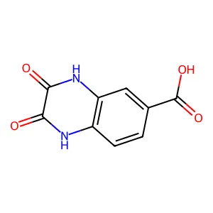 1,2,3,4-Tetrahydro-2,3-dioxoquinoxaline-6-carboxylic acid structure