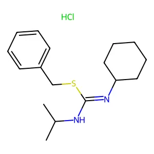 Pseudourea, 2-benzyl-1-cyclohexyl-3-isopropyl-2-thio-, hydrochloride structure