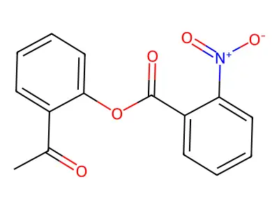 Ethanone, 1-[2-[(nitrobenzoyl)oxy]phenyl]- structure