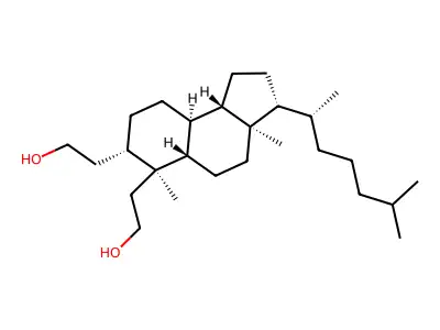 2,3-Secocholestane-2,3-diol structure