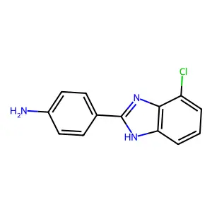 4-(4-chloro-1H-1,3-benzodiazol-2-yl)aniline structure