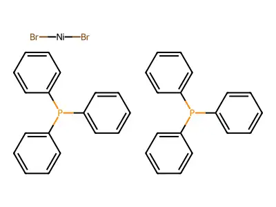 Bis(triphenylphosphine)nickel (II) bromide structure