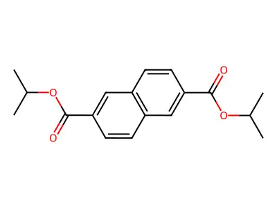 2,6-Naphthalenedicarboxylic acid, bis(1-methylethyl) ester structure