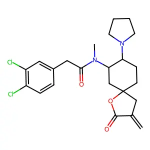 (5alpha,7alpha,8beta)-(+)(-)-Smbu-1 structure