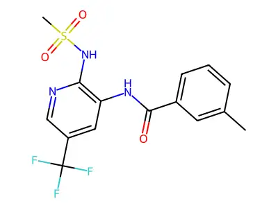 Benzamide, 3-methyl-N-(2-((methylsulfonyl)amino)-5-(trifluoromethyl)-3-pyridinyl)- structure