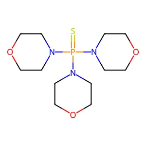 Morpholine, 4,4',4''-phosphinothioyldynetris- structure