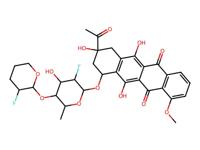 Dfftp-daunomycinone structure
