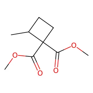 1,1-Dimethyl 2-methylcyclobutane-1,1-dicarboxylate structure