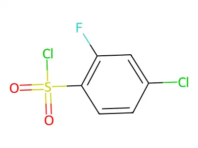 4-Chloro-2-fluorobenzene-1-sulfonyl chloride structure