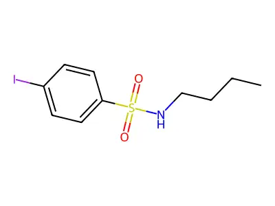 N-butyl-4-iodobenzenesulfonamide structure