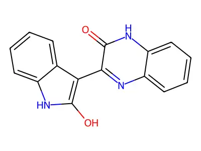 3-[(3Z)-2-oxo-2,3-dihydro-1H-indol-3-ylidene]-1,2,3,4-tetrahydroquinoxalin-2-one structure