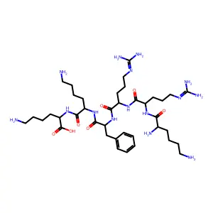 Lysyl-arginyl-arginyl-phenylalanyl-lysyl-lysine structure