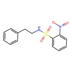 2-nitro-N-phenethylbenzenesulfonamide structure