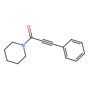 3-Phenyl-1-piperidino-2-propyn-1-one structure