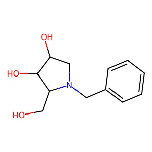 N-Benzyl-1,4-dideoxy-1,4-imino-D-ribitol structure