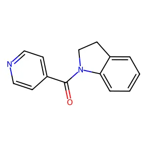 2,3-Dihydroindol-1-yl(pyridin-4-yl)methanone structure
