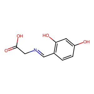 Glycine, N-[(2,4-dihydroxyphenyl)methylene]- structure