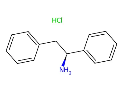 Ethylamine, 1,2-diphenyl-, hydrochloride, (+)- structure
