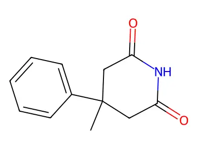 4-Methyl-4-phenylpiperidine-2,6-dione structure