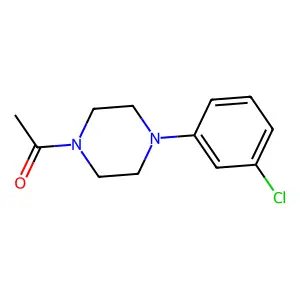1-[4-(3-Chlorophenyl)piperazin-1-yl]ethan-1-one structure