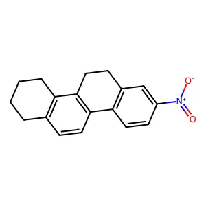 2-Nitro-7,8,9,10,11,12-hexahydrochrysene structure