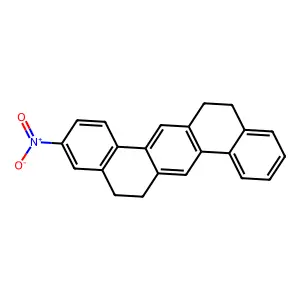Dibenz(a,h)anthracene, 5,6,12,13-tetrahydro-3-nitro- structure
