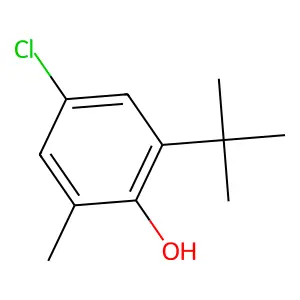 Phenol, 4-chloro-2-(1,1-dimethylethyl)-6-methyl- structure