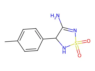1,2,5-Thiadiazol-3-amine, 4,5-dihydro-4-(4-methylphenyl)-, 1,1-dioxide structure