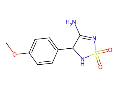 4-(4-Methoxyphenyl)-4,5-dihydro-1,2,5-thiadiazol-3-amine 1,1-dioxide structure