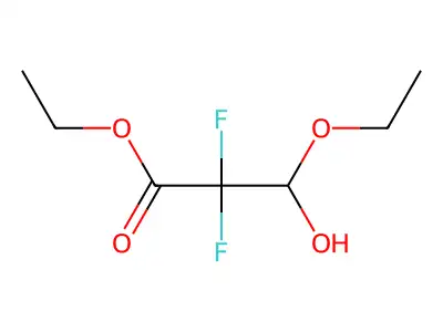 Ethyl 3-ethoxy-2,2-difluoro-3-hydroxypropanoate structure