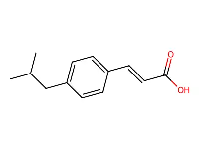 3-(4-Isobutylphenyl)prop-2-enoic acid structure