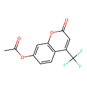 4-Trifluoromethylumbelliferone7-acetate structure