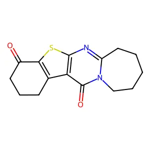 2,3,8,9,10,11-Hexahydro[1]benzothieno[2',3':4,5]pyrimido[1,2-a]azepine-4,13(1H,7H)-dione structure