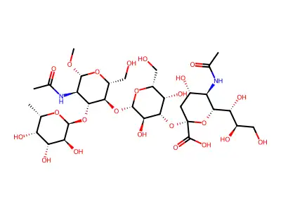Sialyl Lewis X, Methyl Glycoside structure