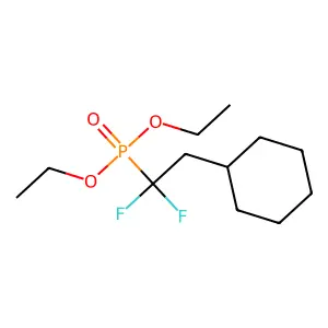 (2-Diethoxyphosphoryl-2,2-difluoroethyl)cyclohexane structure